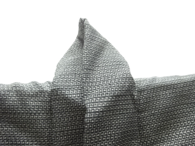  手織り紬100亀甲男物着物アンサンブル（キングサイズ）